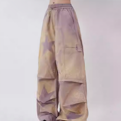 [Rayohopp] Stardust washed vintage purple pants RH0050