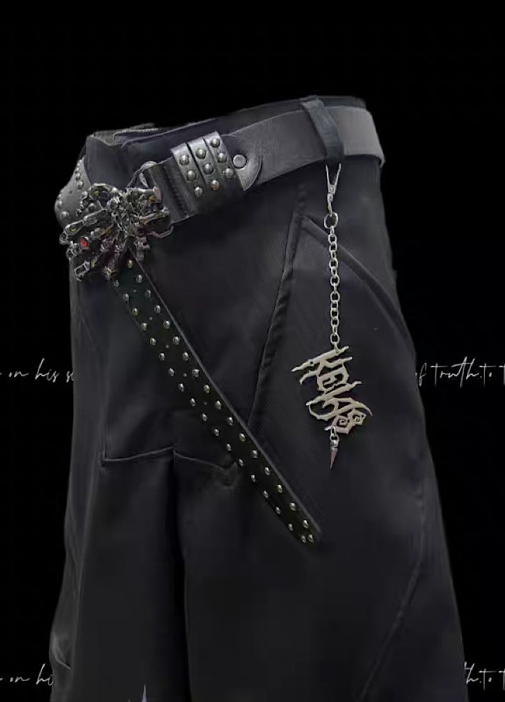 【Miub】Mid-range double cross design slacks and shorts  MB0007