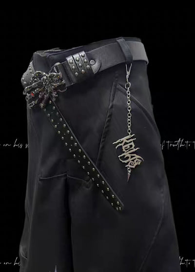 【Miub】Mid-range double cross design slacks and shorts  MB0007