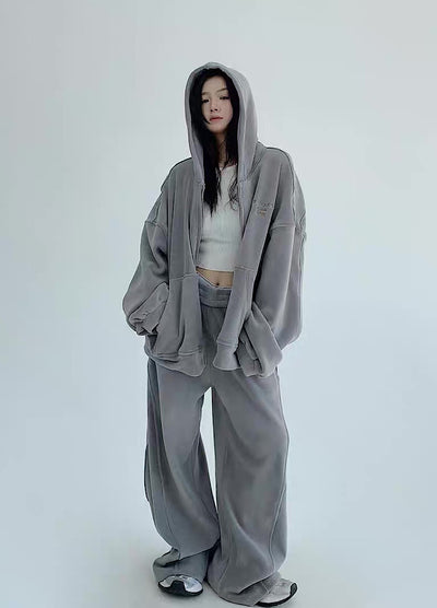 Simple design casual style normcore sweatsuit setup  HL3220