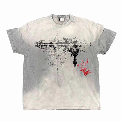 【4/15新作】Random Vintage Pastel Color Mud-Style Short-Sleeve T-Shirt  HL3264