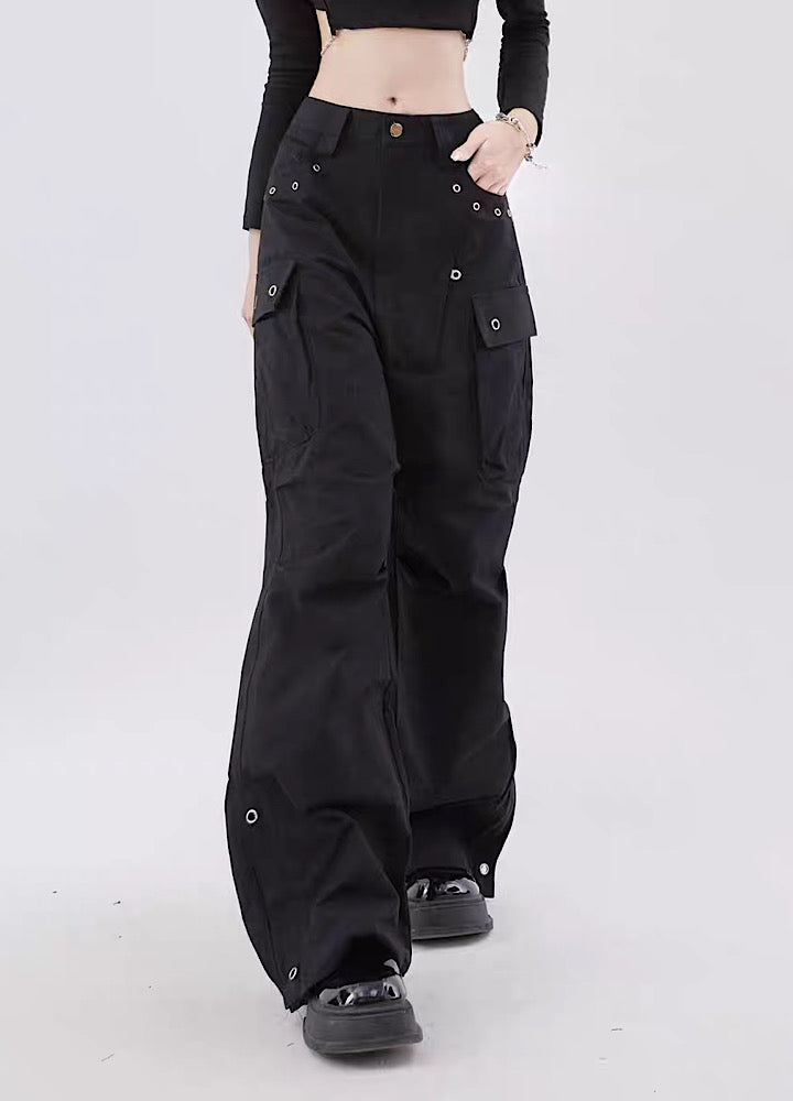 【Rayohopp】Multi-over button design slim pants  RH0095