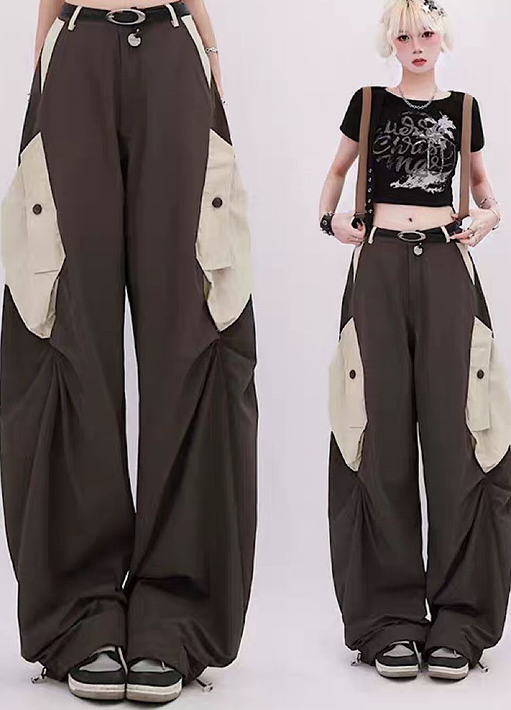 【Rayohopp】Cyber raging style design pants  RH0097