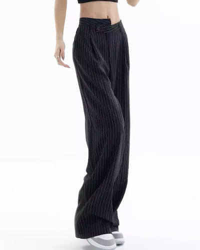 【Ken studio】Sharp Lines Neat Wide Straight Pants  KS0002