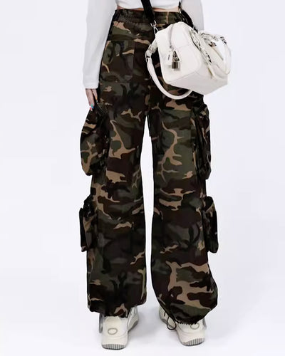 【FREEMEIGE】Multi-type pocket multiple camouflage cargo pants  FM0003