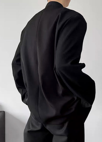 [GREY] Loose silhouette mature design drop mode jacket GR0015
