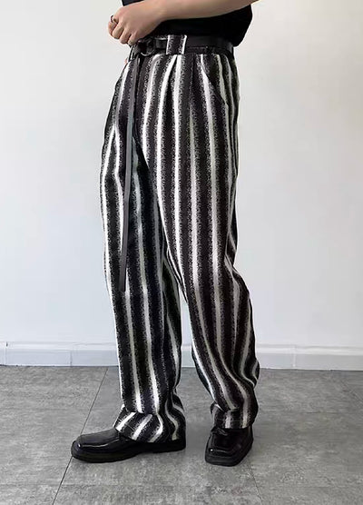 【GREY】Side over monotone line design pants  GR0018