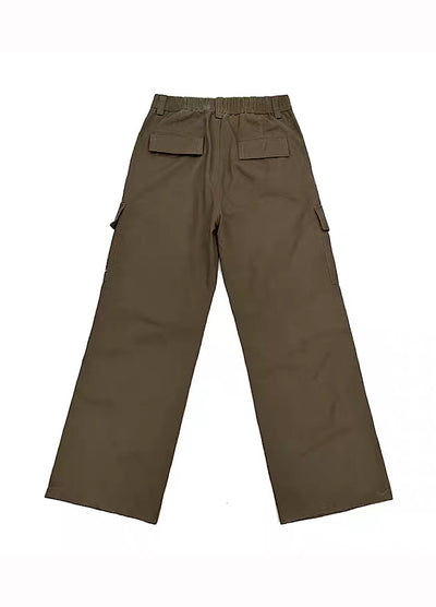【FATEENG】Slim style silhouette vintage color cargo denim pants  FG0012
