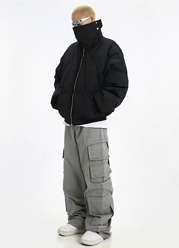 【MEBXX】Volume silhouette simple down design outerwear  MX0020