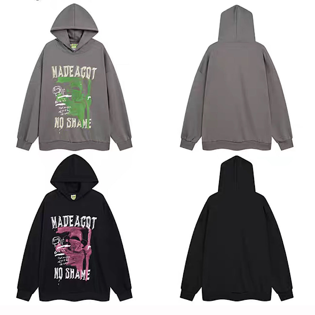 【NIHAOHAO】Special front design color over hoodie  NH0091