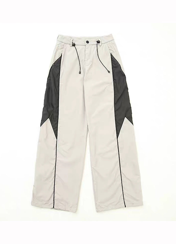 【H GANG X】Cut line sporty casual pants  HX0023