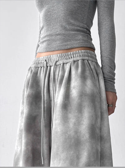 【10/4新作】Random pale gray wide silhouette sweatpants  HL3207