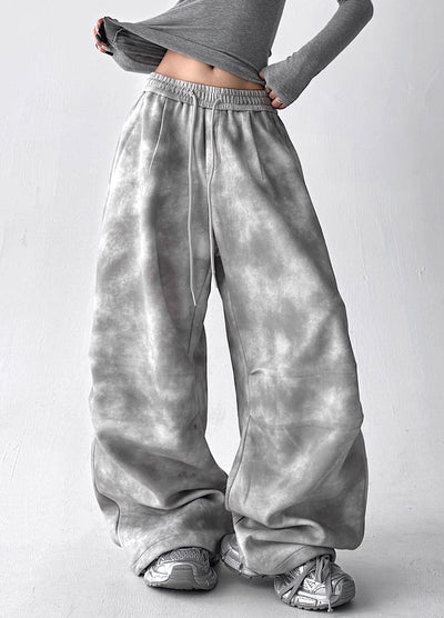 【10/4新作】Random pale gray wide silhouette sweatpants  HL3207