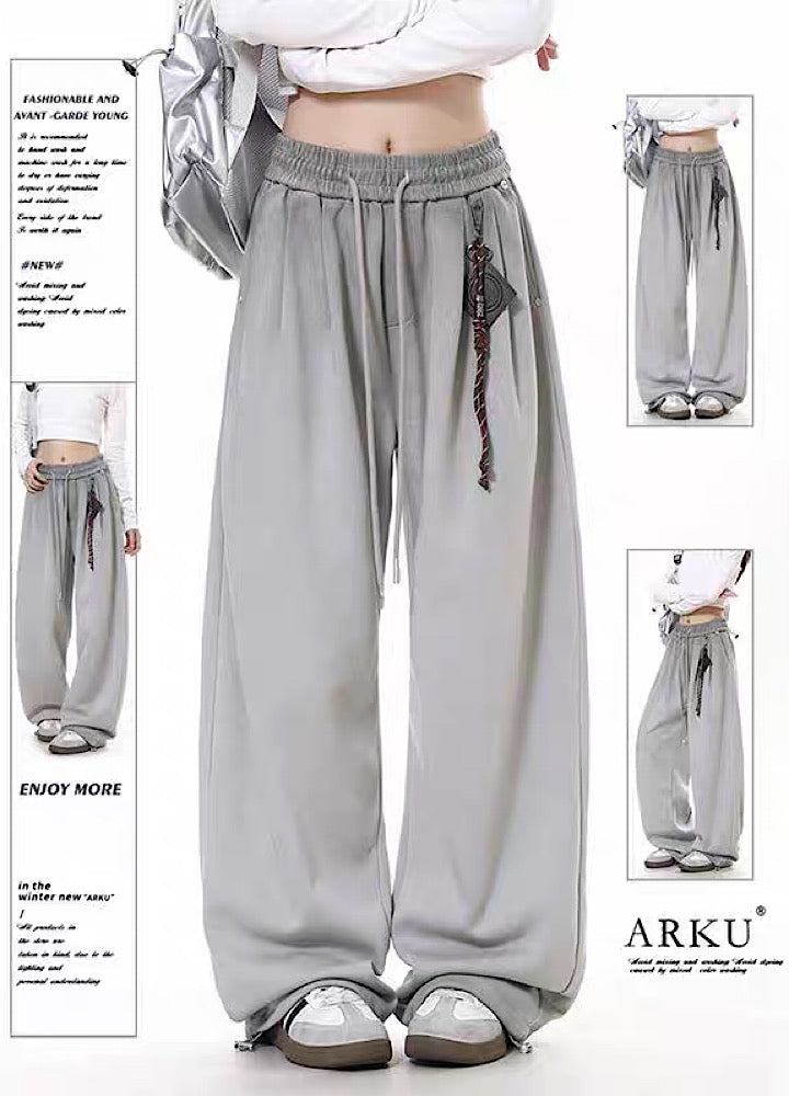 【10/4新作】Loose silhouette simple design sweatpants  HL3210