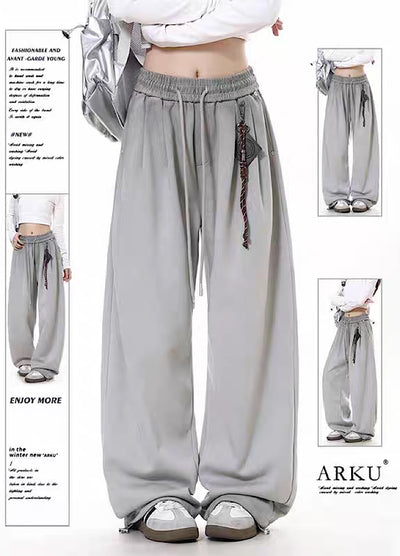 【10/4新作】Loose silhouette simple design sweatpants  HL3210