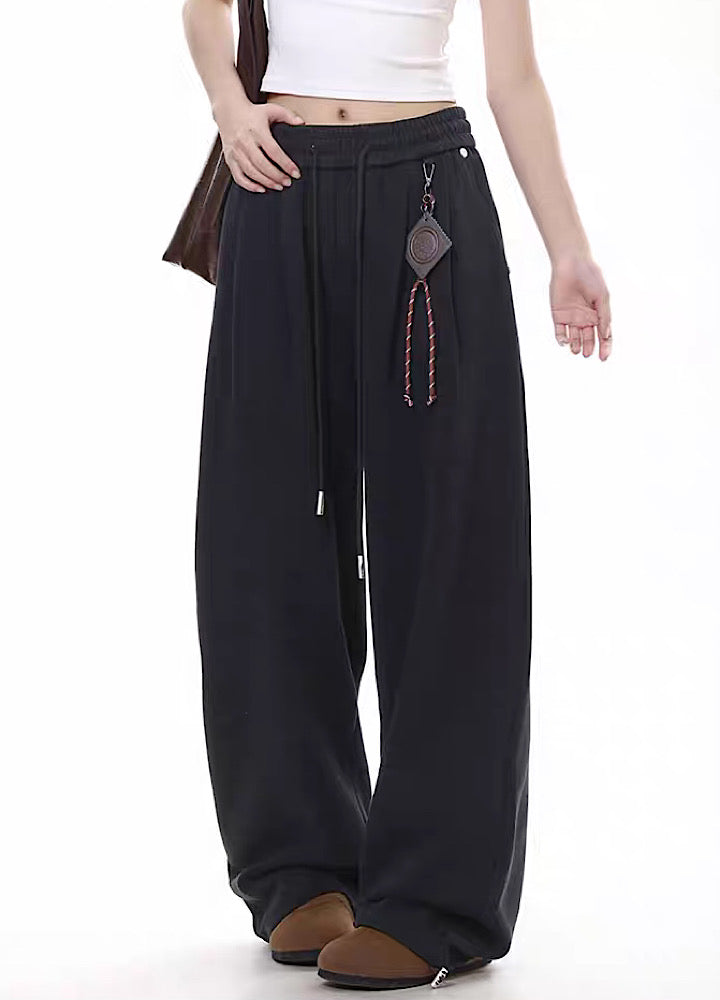 【10/4新作】Loose silhouette simple design sweatpants  HL3210