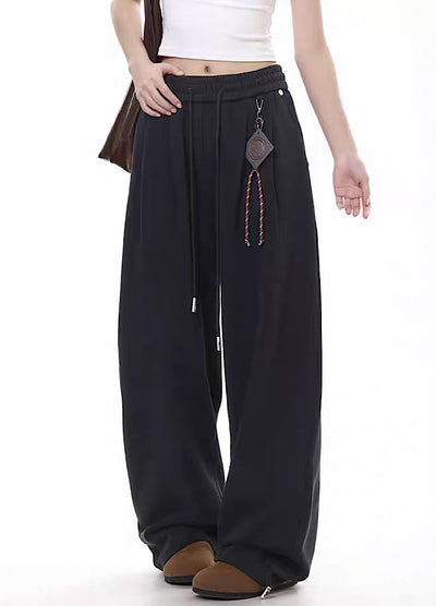 【10/4新作】Loose silhouette simple design sweatpants  HL3210