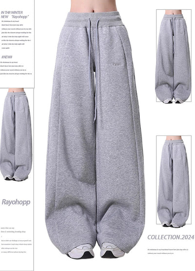 【Rayohopp】Sideline silhouette basic style sweatpants  RH0157