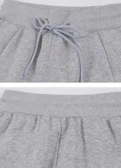 【Rayohopp】Sideline silhouette basic style sweatpants  RH0157