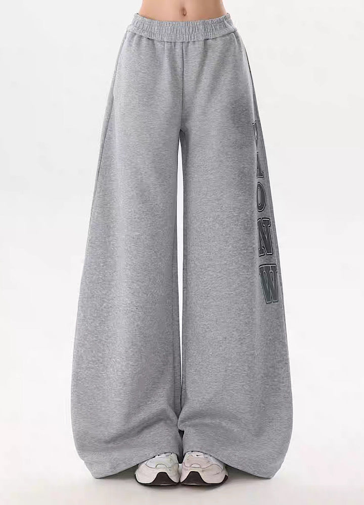 【Rayohopp】Side design initial casual sweatpants  RH0158