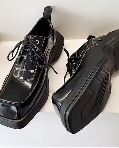 [8/14 New] White Stitch Line Cross Design Shoes HL2943