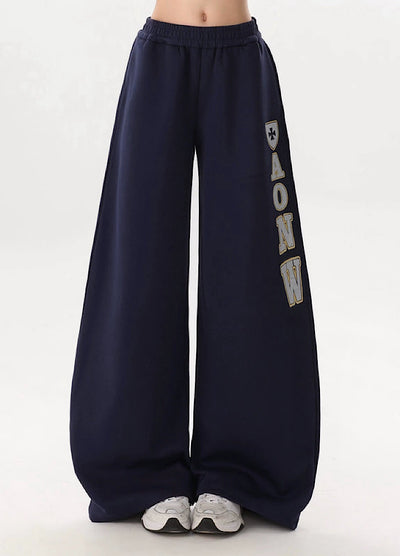 【Rayohopp】Side design initial casual sweatpants  RH0158