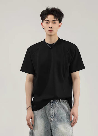 【A carton】Silhouette minimalist design basic short-sleeved T-shirt  AC0003