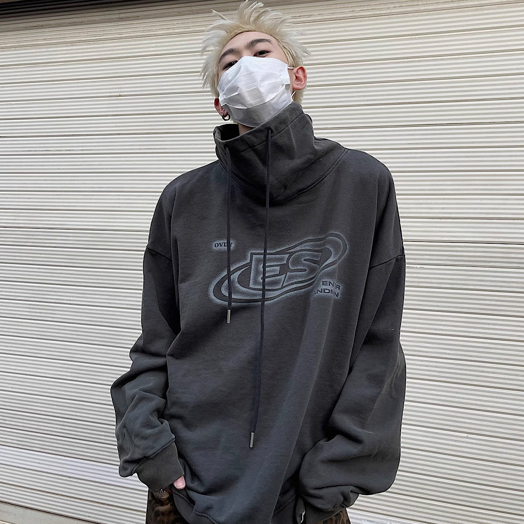 【MAXDSTR】All in style logo initial print knit sweater  MD0098