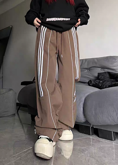 【W3】Full line over silhouette sporty casual pants  WO0032