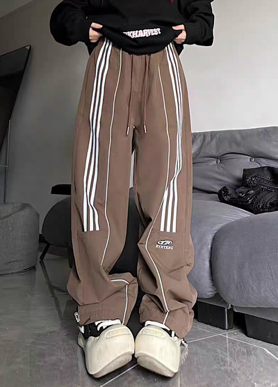 【W3】Full line over silhouette sporty casual pants  WO0032