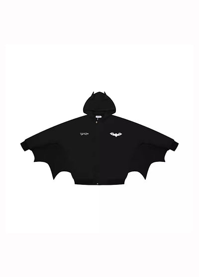 【Take off】Devil design silhouette flying squirrel style hoodie  TO0019