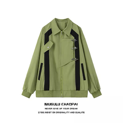 【NIUGULU】Gimmick Overline Ness Design Color Jacket  NG0013