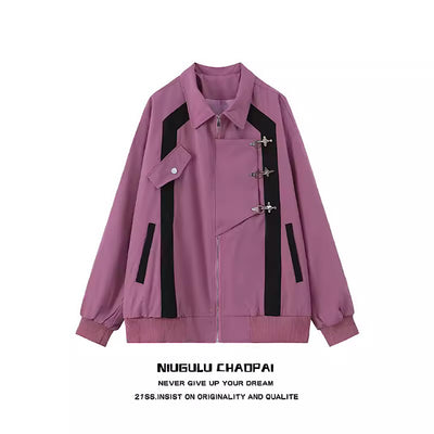 【NIUGULU】Gimmick Overline Ness Design Color Jacket  NG0013