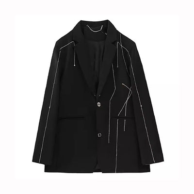 【NIUGULU】All frayed design mode style jacket  NG0014