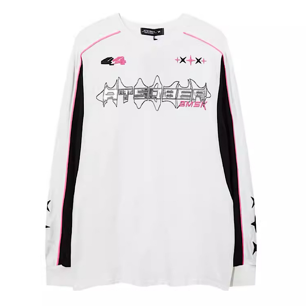 【NIHAOHAO】Casual main monotone coloring sporty T-shirt  NH0067