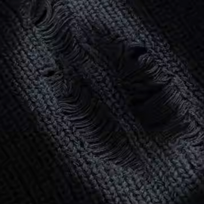 [NIUGULU] Warp point design acid distressed knit NG0017