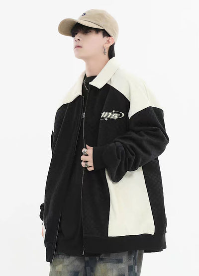 【INS】Double coloring sporty style overjacket  IN0025