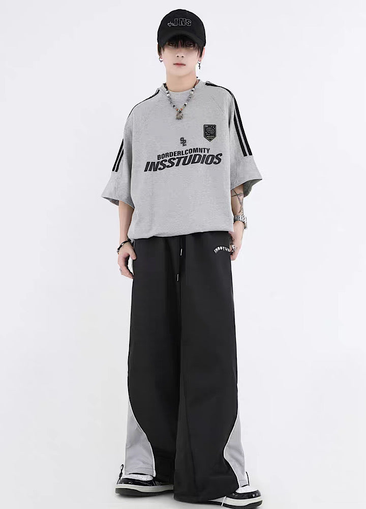 [INS] Double line sporty design casual pants IN0027