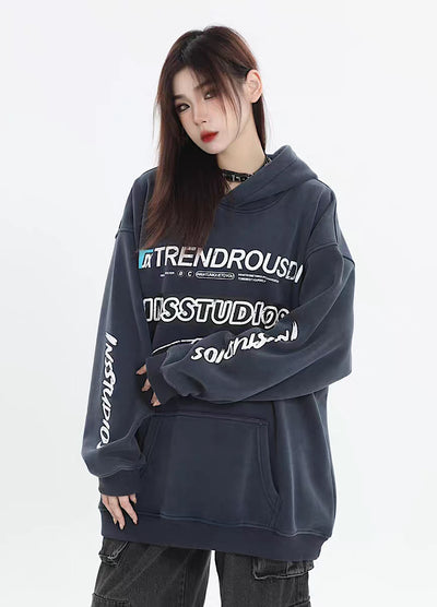 [INS] Acid dull vintage design hoodie IN0029