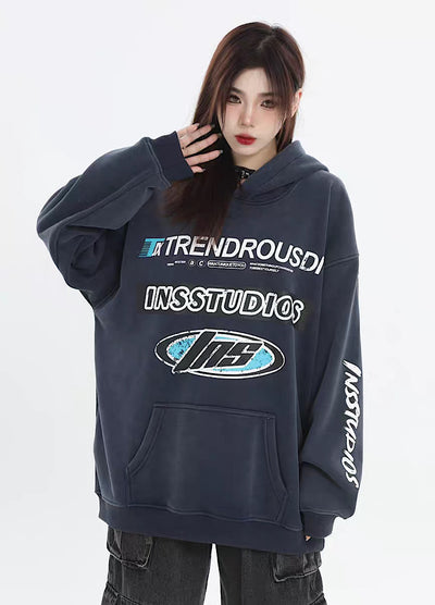 [INS] Acid dull vintage design hoodie IN0029