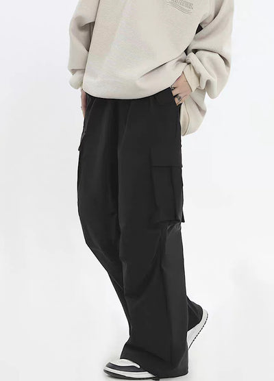 [INS] Loose silhouette simple casual cargo pants IN0030