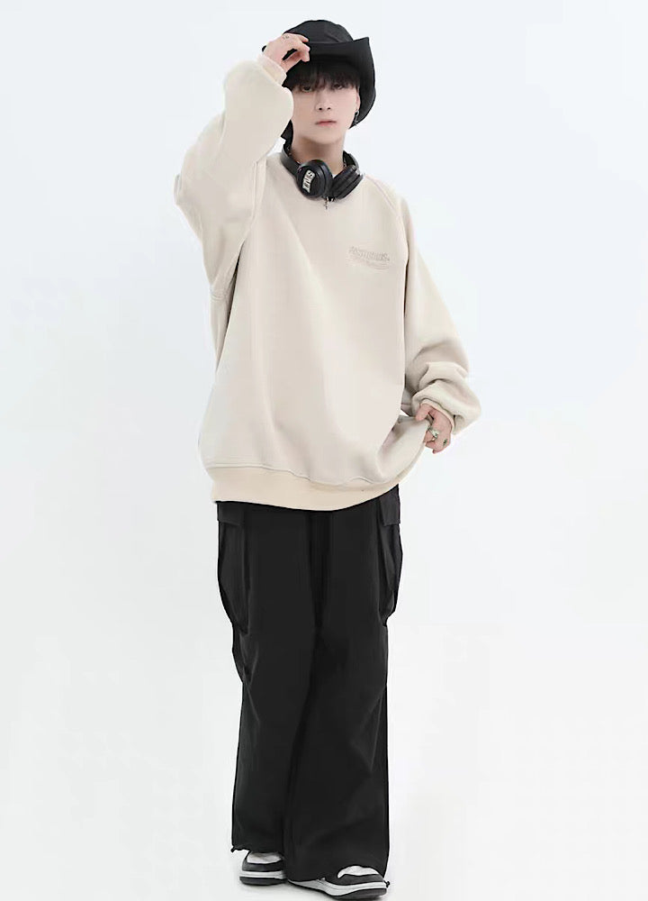 【INS】Loose silhouette simple casual cargo pants  IN0030