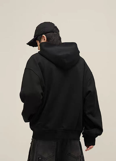 【12/18新作】Simple design over silhouette hoodie  HL2999