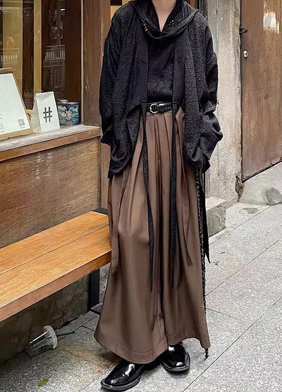 【Sleeping】Straight wide silhouette beautiful skirt pants  SL0012