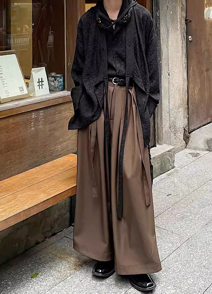 【Sleeping】Straight wide silhouette beautiful skirt pants  SL0012