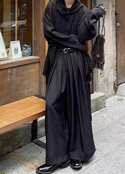 【Sleeping】Straight wide silhouette beautiful skirt pants  SL0012