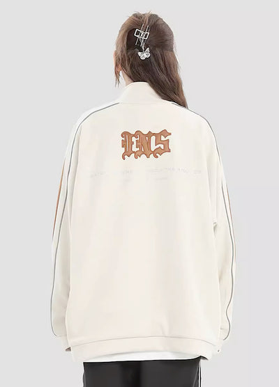 【INS】All line simple zip design half sweater  IN0020