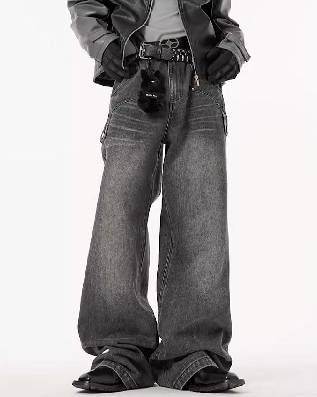 DARKFOG] Vintage design simple washed denim pants DF0018 – HI-LANDER