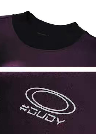 [MAXDSTR] Under double color dark design long sleeve T-shirt MD0122