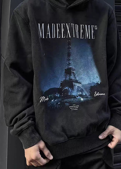 【MAXDSTR】Vintage street band style design hoodie  MD0127